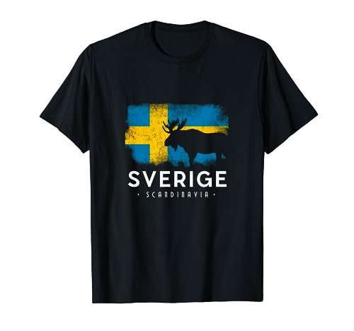 Schweden Skandinavien Schwedisch Elchbulle Midsommar Sverige T-Shirt