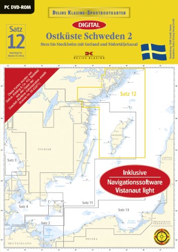 Sportbootkarten: Satz 12: Ostküste Schweden 2 (Ausgabe 2012)